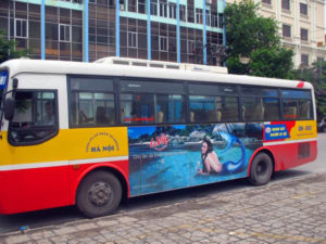 In decal ô tô bus hà nội
