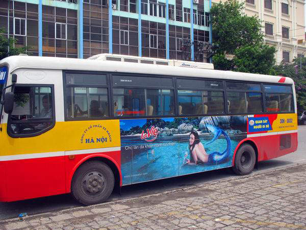 In decal ô tô bus hà nội