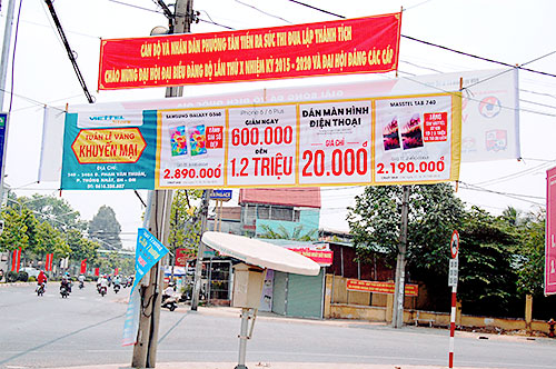 In băng rôn tại in phát tín